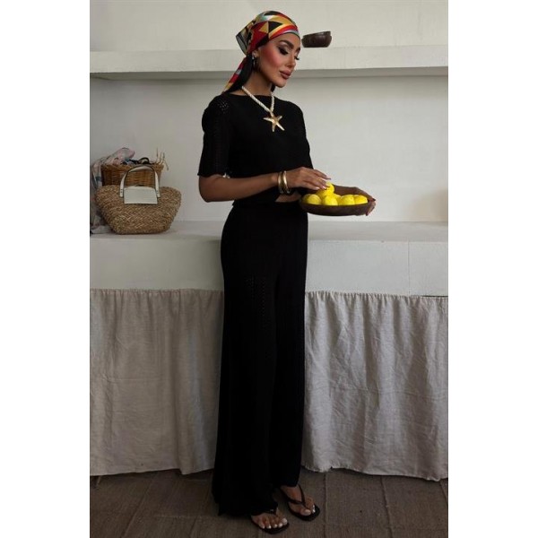 Triko Bluz Pantolon İkili Takım 10084-025