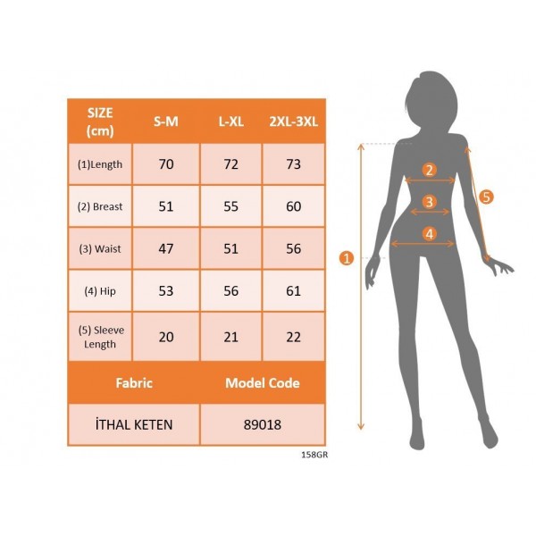 Kadın Kısa Kollu çentikli V Düğme Detaylı V Yaka önden Pileli Ithal Keten Bluz