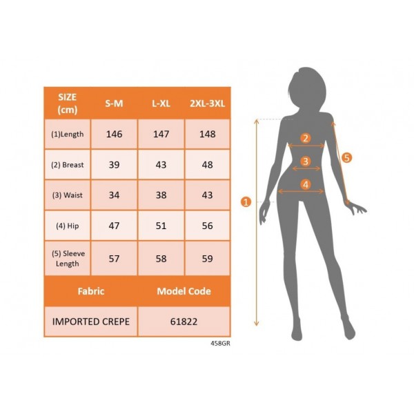 Kadın Uzun Kollu Madonna Yakalı Yırtmaç Detaylı Uzun Ithal Krep Elbise