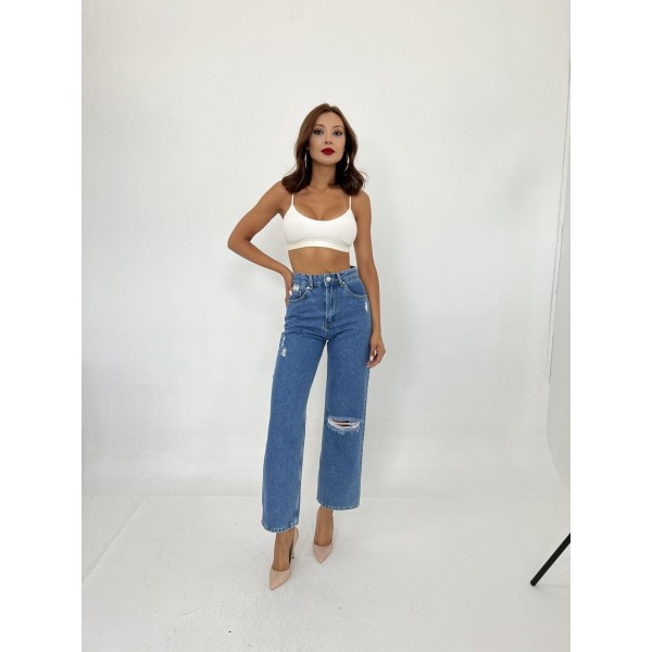 6288 KOT PANTOLON-MAVİ