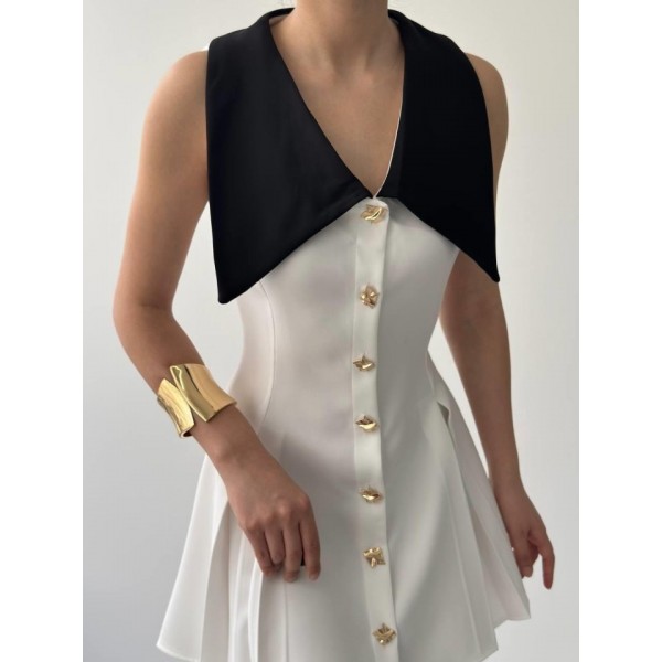 Ness Düğmeli Elbise