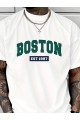 Erkek Boston Baskılı Süprem T-shirt