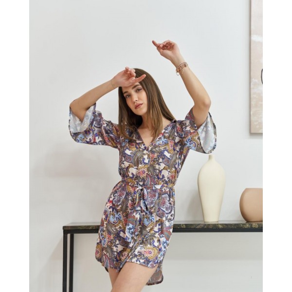 Desenli Desenli Gömlek Elbise