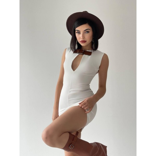 Nadia Kemerli Mini Elbise