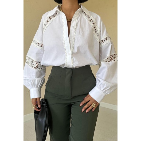 Haki Pensli Ve Dar Paça Pantolon