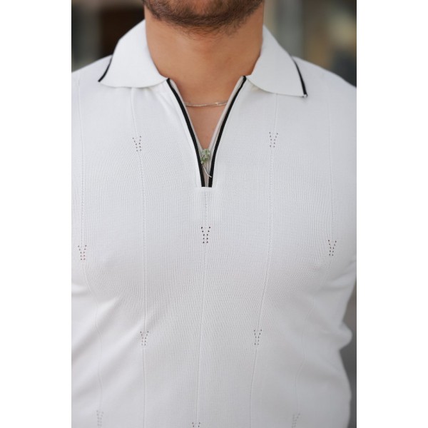 Erkek Yakalı Kısa Kollu T-shirt