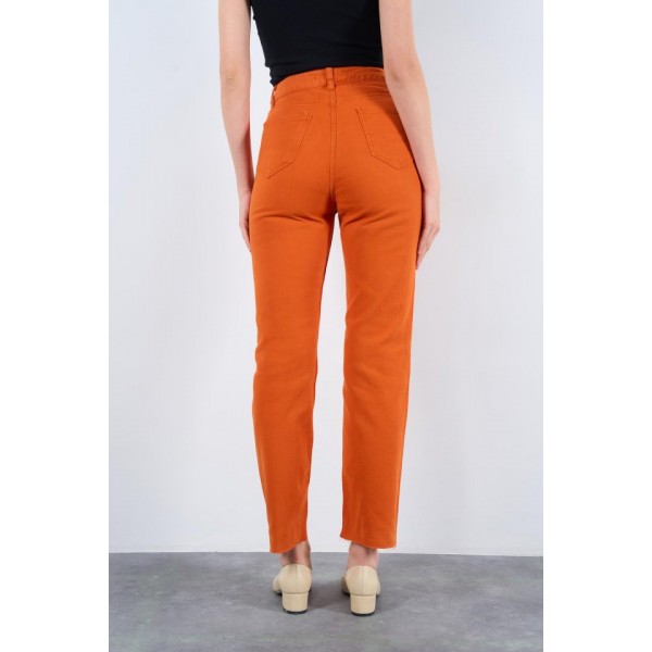 Strong Düz Pantolon - Oranj