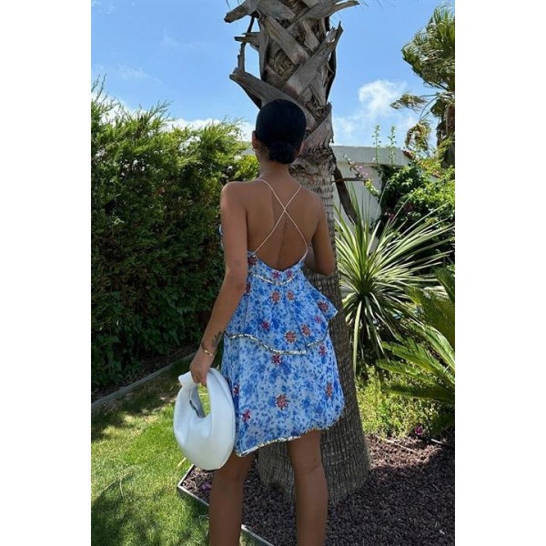 Cheryl Gold Pul Detaylı Elbise 2475-08