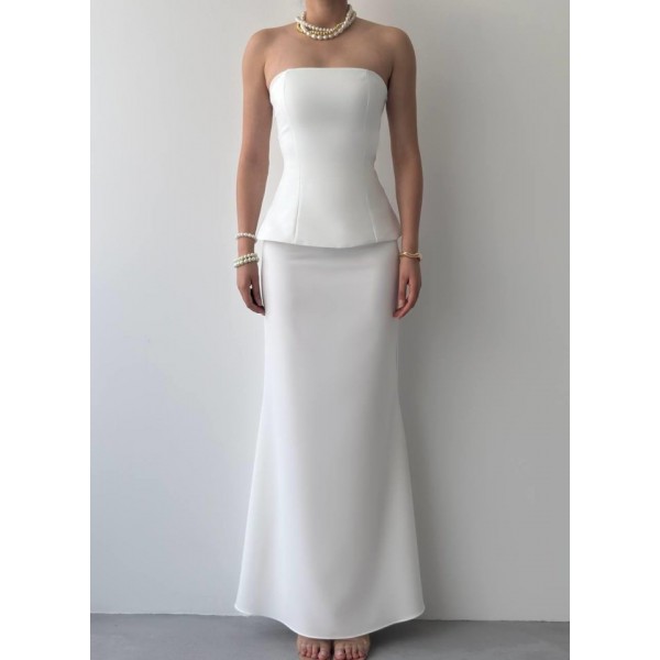 Spas Straplez Elbise