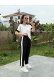 Kadın Modal Dokulu Kumaş Yanı şeritli Takım
