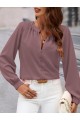 Kadın Uzun Kollu önden Düğmeli Hakim Yaka Ithal Krep Bluz
