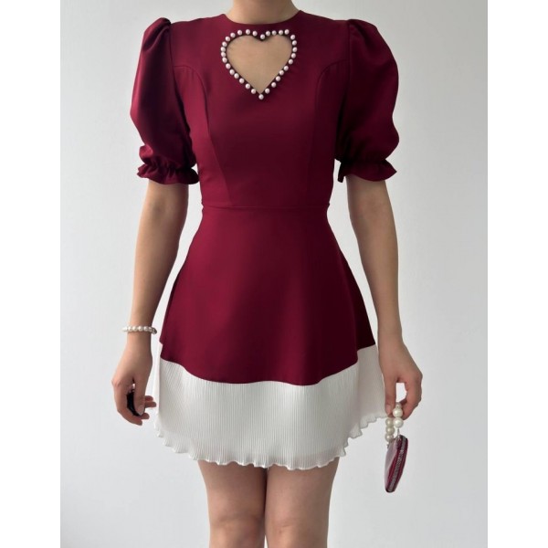 Safe Kalp Detaylı Elbise