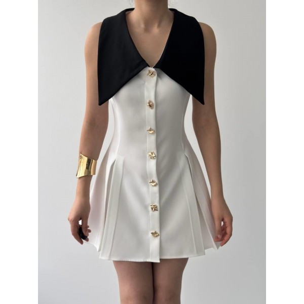 Ness Düğmeli Elbise