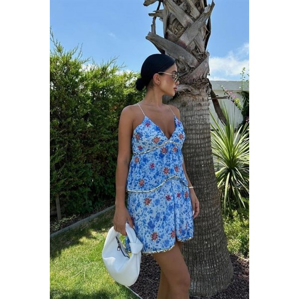 Cheryl Gold Pul Detaylı Elbise 2475-08