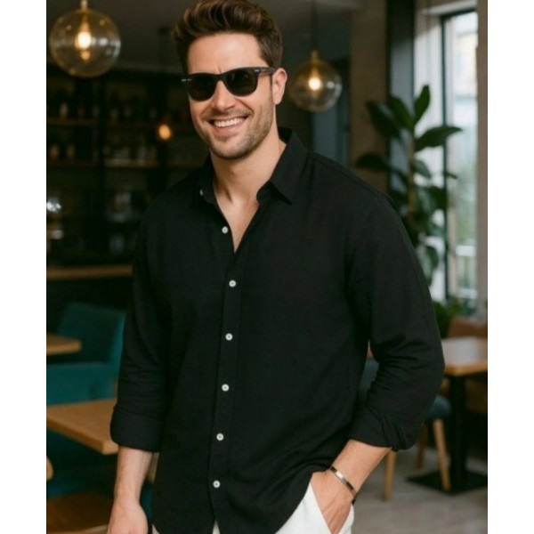 Erkek Uzun Kollu Regular Sofya Keten Gömlek