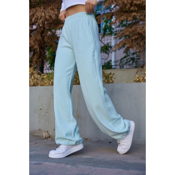 Düz Lastikli Eşofman - Mint Yeşili