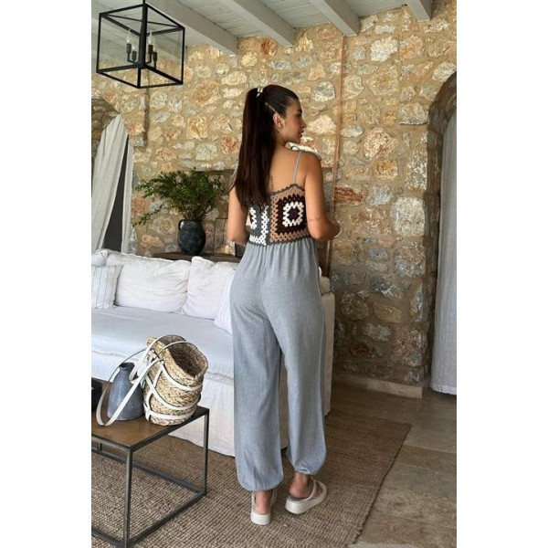 Jasmin Süzüneli Keten Tulum 1280-08