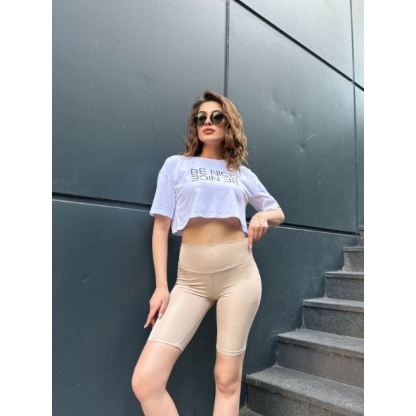 Kadın Yüksek Ben Toparlayıcı Sort Tayt