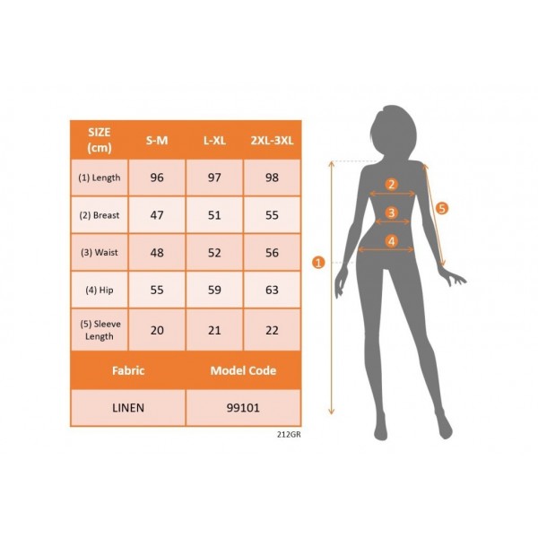 Kadın Kısa Kollu V Yakalı Beli Kuşaklı Ithal Keten Elbise