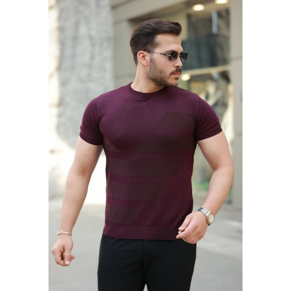 Erkek Bisiklet Yaka Kısa Kollu Tişört