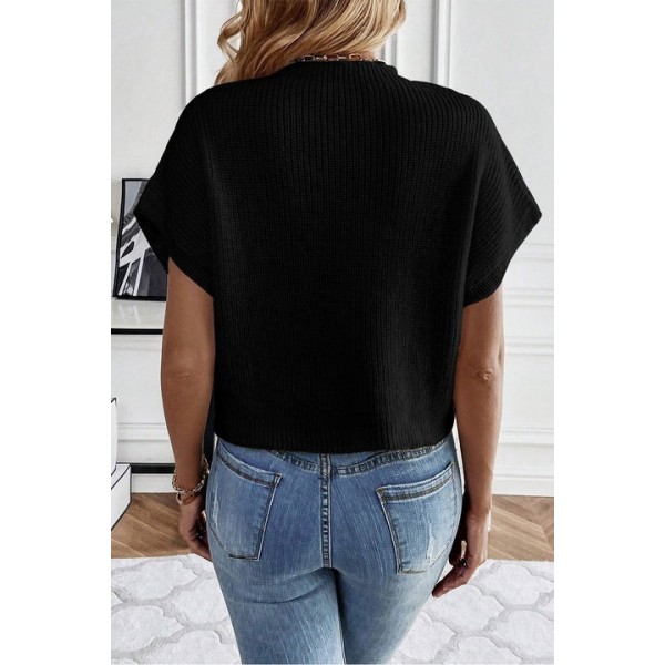 Kadın çiçek Detaylı Triko Bluz