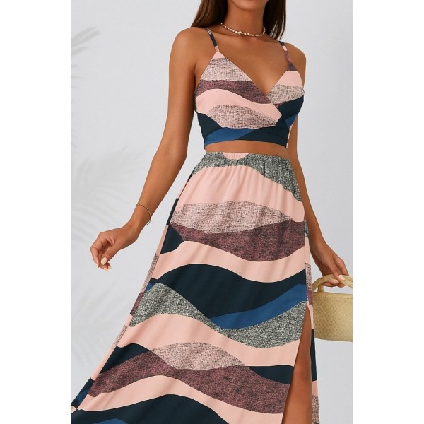 Kadın Kolsuz Askılı Crop Ikili Süprem Takım