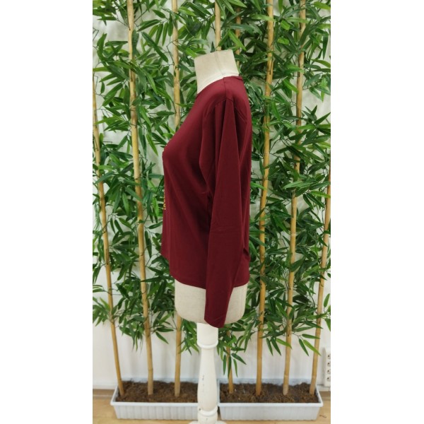 Kadın Uzun Kollu Bisiklet Yaka Ayçiçeği Desenli Viskon Bluz