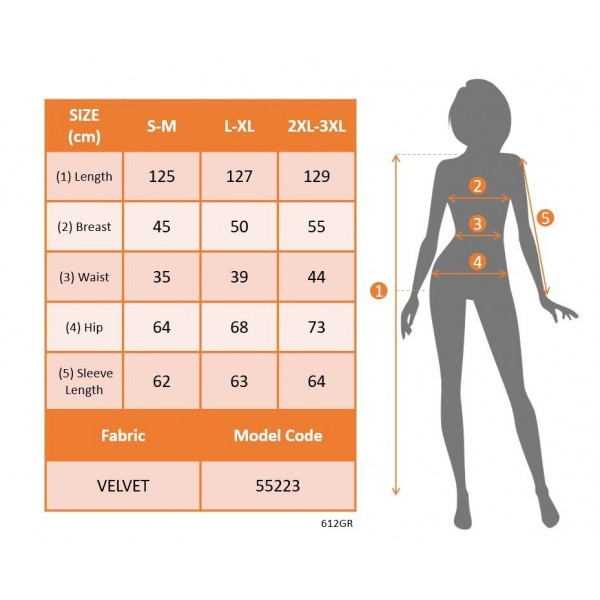 Kadın Uzun Kollu Bisiklet Yaka Midi Kadife Elbise