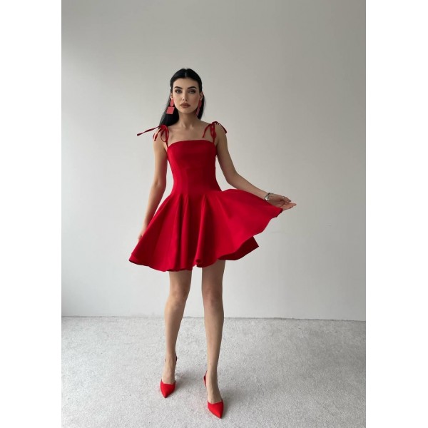 Clara Askılı Mini Elbise