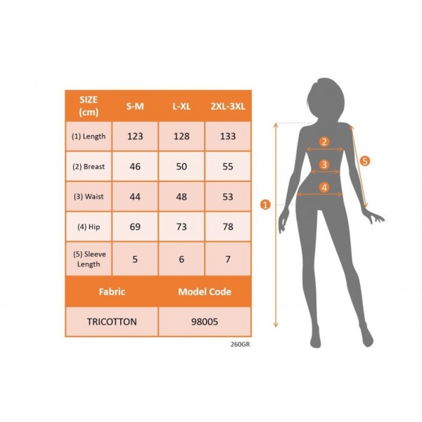 Kadın Kısa Kollu V Yakalı Geniş Kesim Uzun Trikoton Elbise