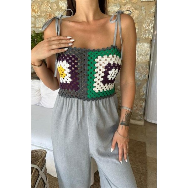 Jasmin Süzüneli Keten Tulum 1280-08