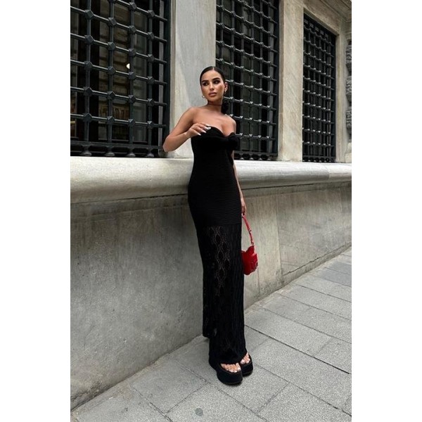 Eudora Ajurlu StraplezElbise 2771