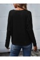 Kadın Uzun Kollu V Yakalı Yarasa Kollu Viskon Bluz