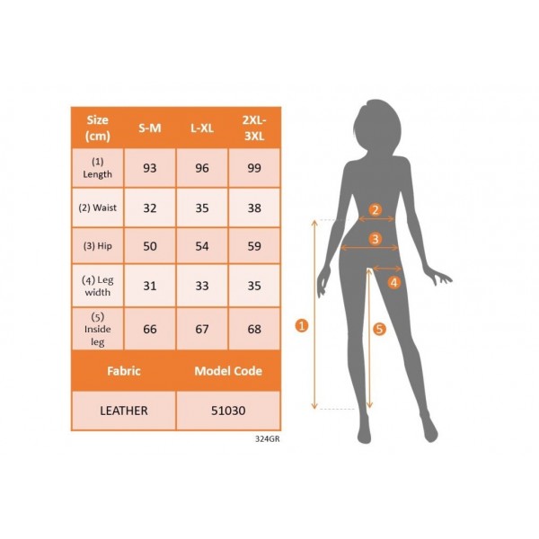 Kadın Yüksel Bel Bağcıklı Deri Pantolon