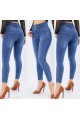 Yüksek Bel Likralı Jean Pantolon 90 Cm