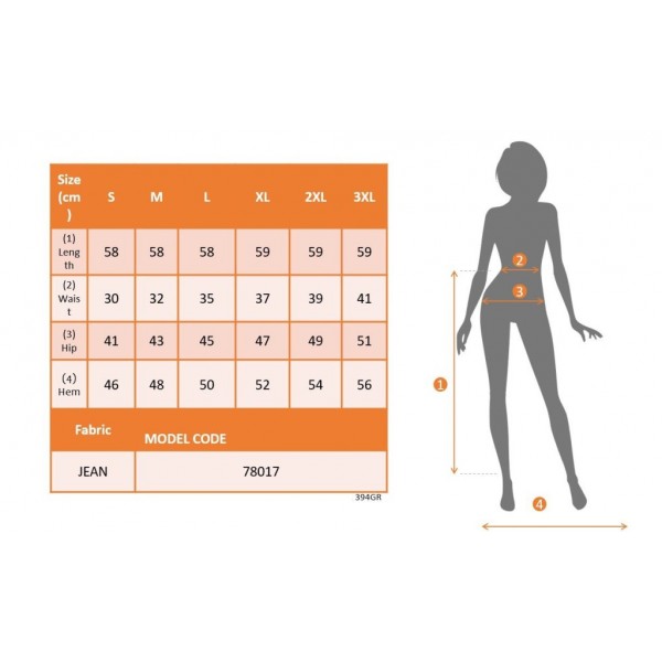 Kadın Elastik Bel Yırtık Kenar Detaylı Kot Etek