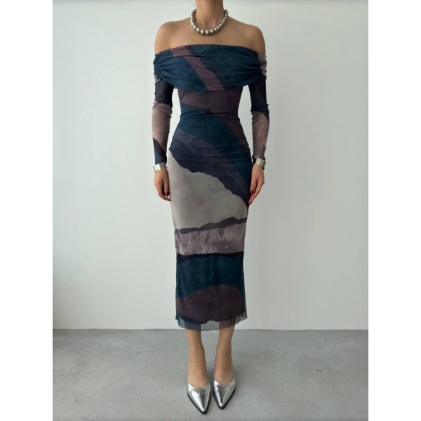 Sevilla Madonna Yaka Tül Elbise