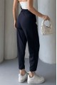 Kadın Scuba Krep Likralı Yan Fermuarlı Lastikli Harem Pantolon