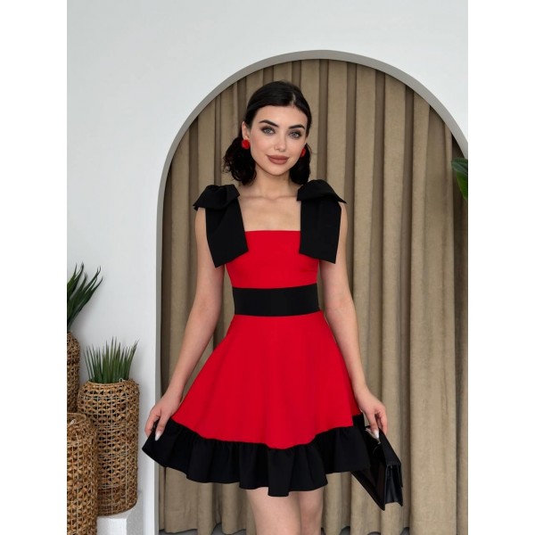 Miron Omuz Fiyonklu Elbise