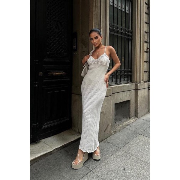 Artesmis Askılı Ajurlu Elbise 2773