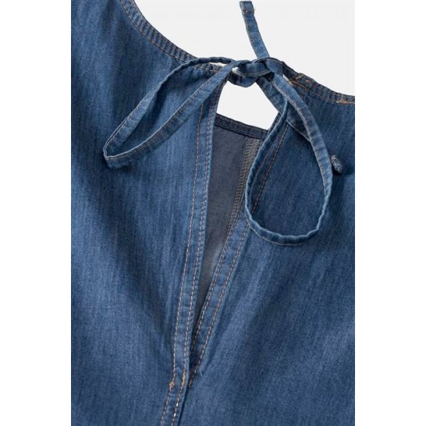 Sırt Bağcıklı Tensel Elbise 2880