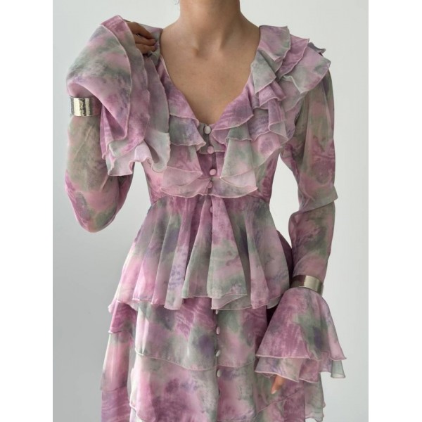 Elose Fırfırlı Elbise