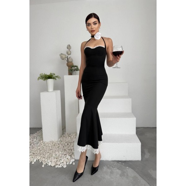 Monea Boyundan Bağlamalı Elbise