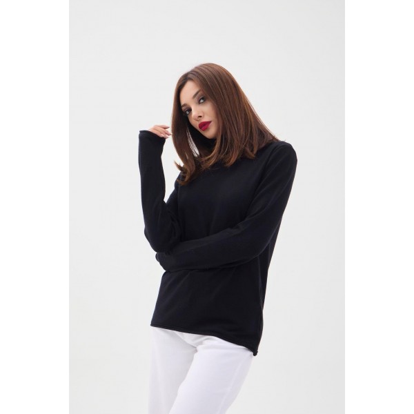 4214 TRİKO DÜZ BALIKÇI SALAŞ-SİYAH