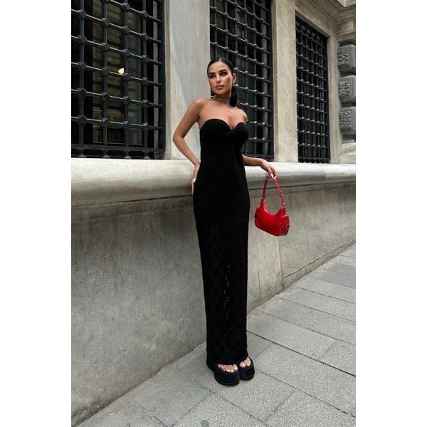 Eudora Ajurlu StraplezElbise 2771