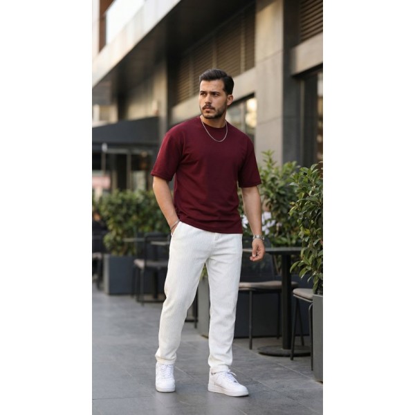 Erkek Duble Kol Basic Tişört