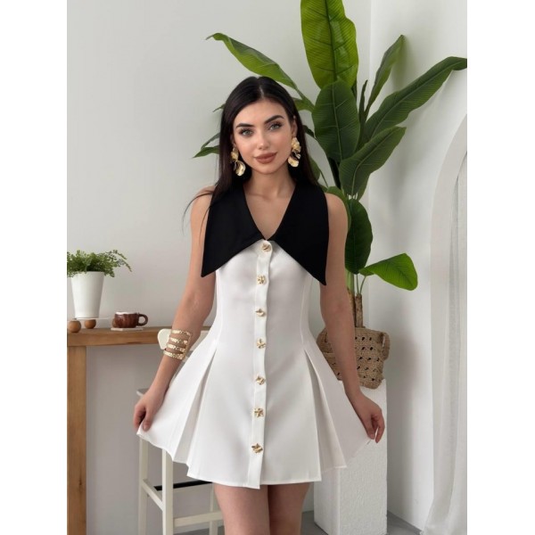 Ness Düğmeli Elbise