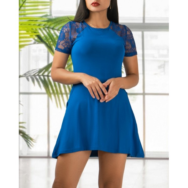 Kol Dantel Viskon Elbise