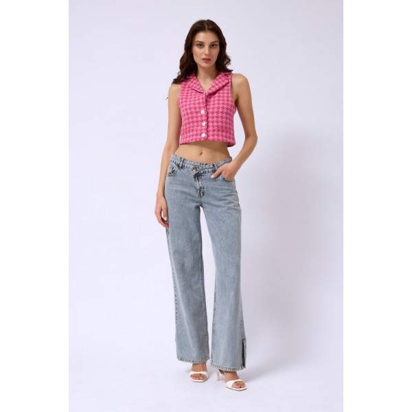 Kazayağı Crop Yelek