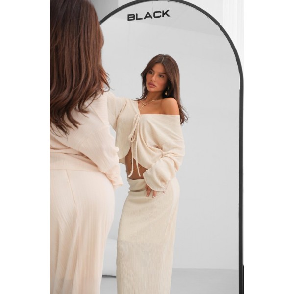 Düşük Bel Maxi Boy Etek